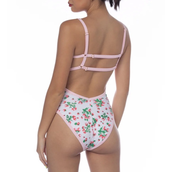 solstice intimates strawberry one piece swimsuit size 2XL - Picture 1 of 8